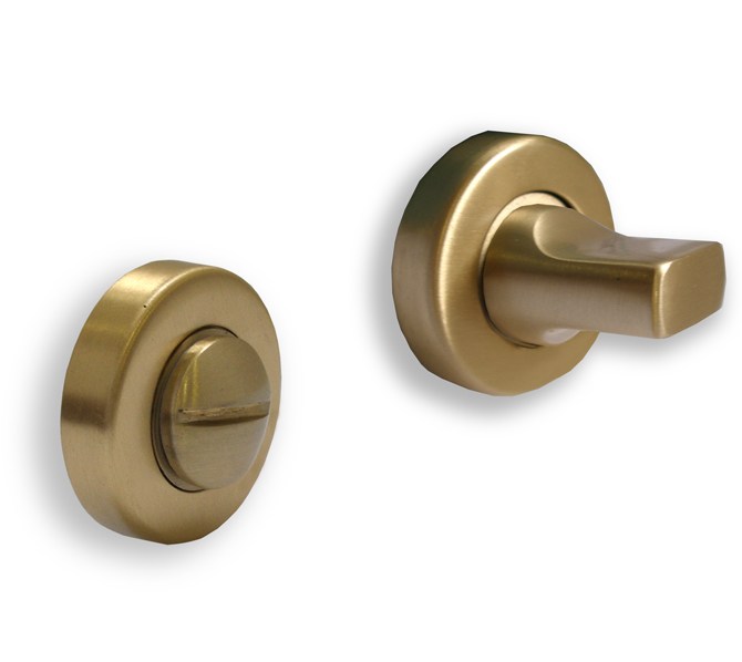 Condena/descondena Para Puertas Con Manivela - Latón Satinado, Para Puertas De 35-40 Mm De Grosor, Fácil Instalación